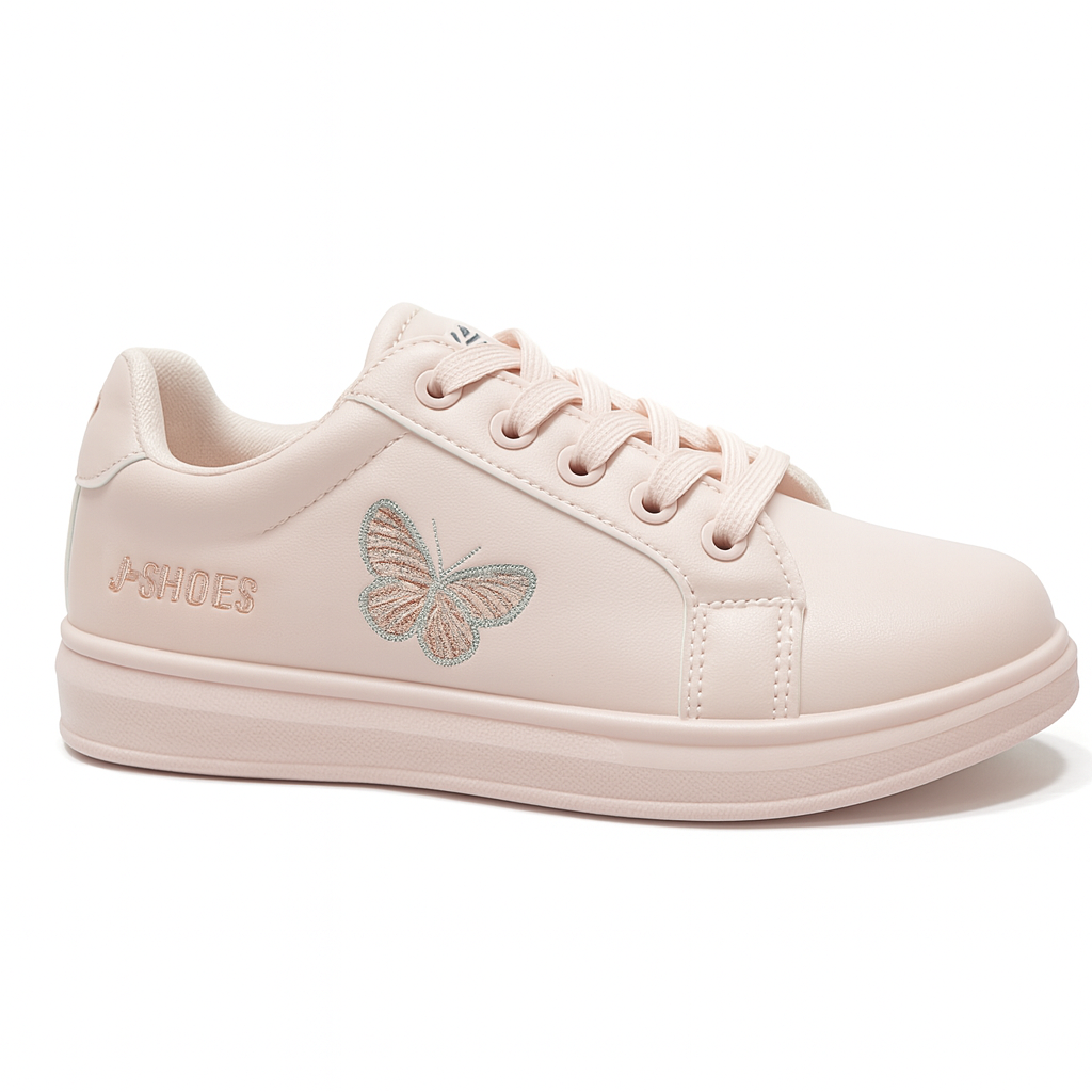 Women’s Pink Butterfly Sneakers