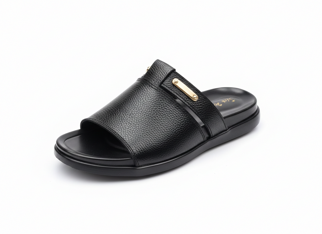 Men’s Premium Pure Leather Slide Chappal