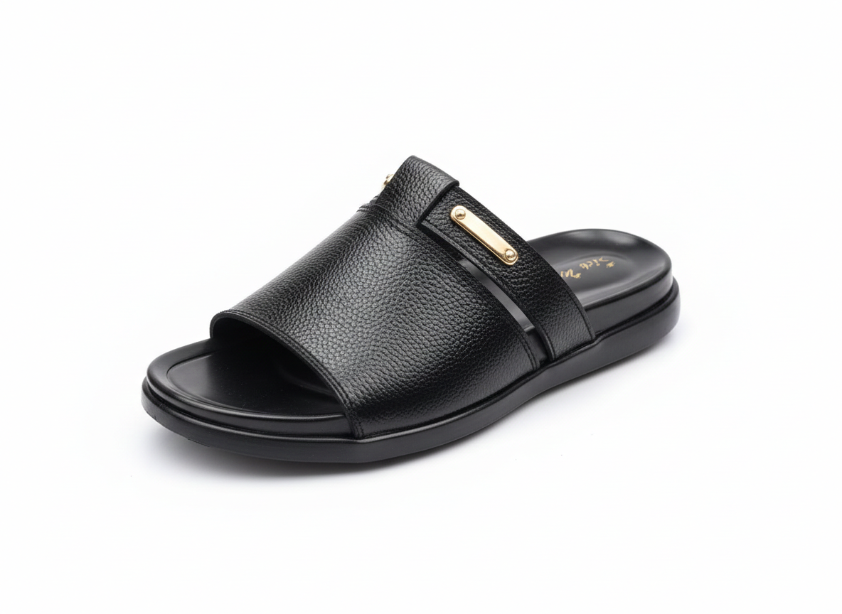Men’s Premium Pure Leather Slide Chappal