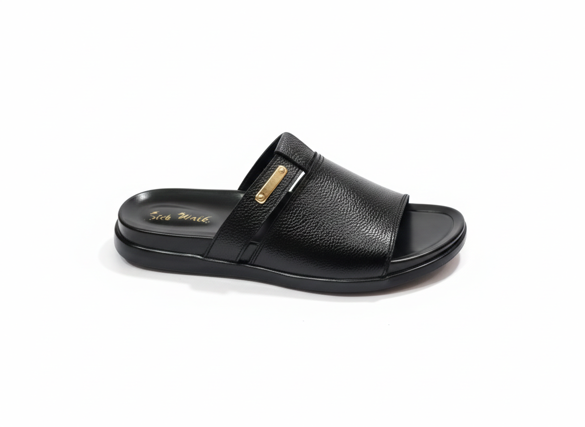 Men’s Premium Pure Leather Slide Chappal
