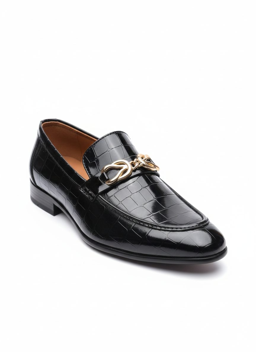 Men's Black Patent  Loafer shoes