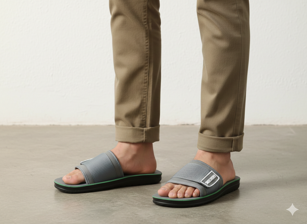 UrbanFlex™ Men’s Comfort Slide Chappal – Cushioned Sole | Daily Wear