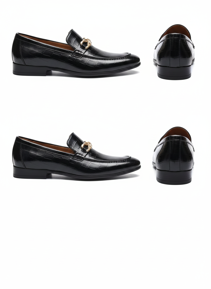 Men's Black Patent  Loafer shoes