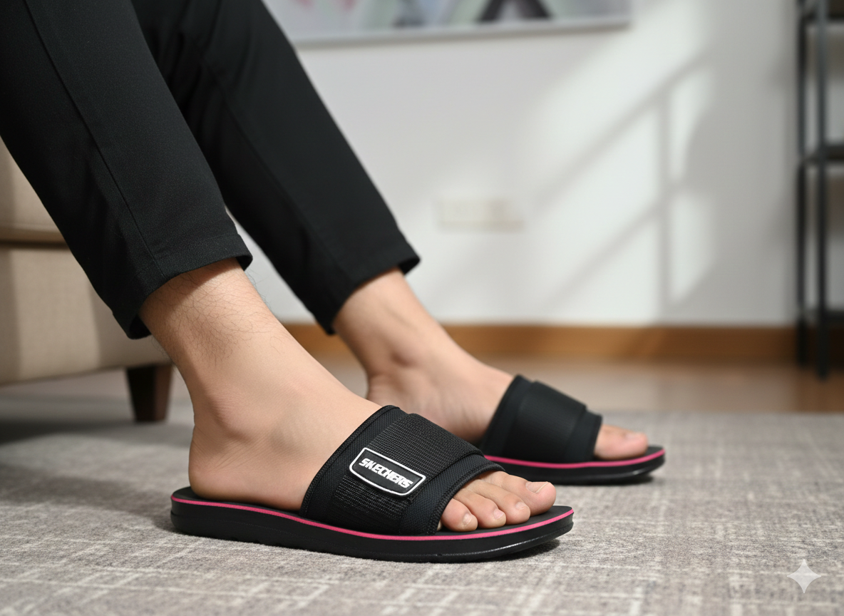 UrbanFlex™ Men’s Comfort Slide Chappal – Cushioned Sole | Daily Wear