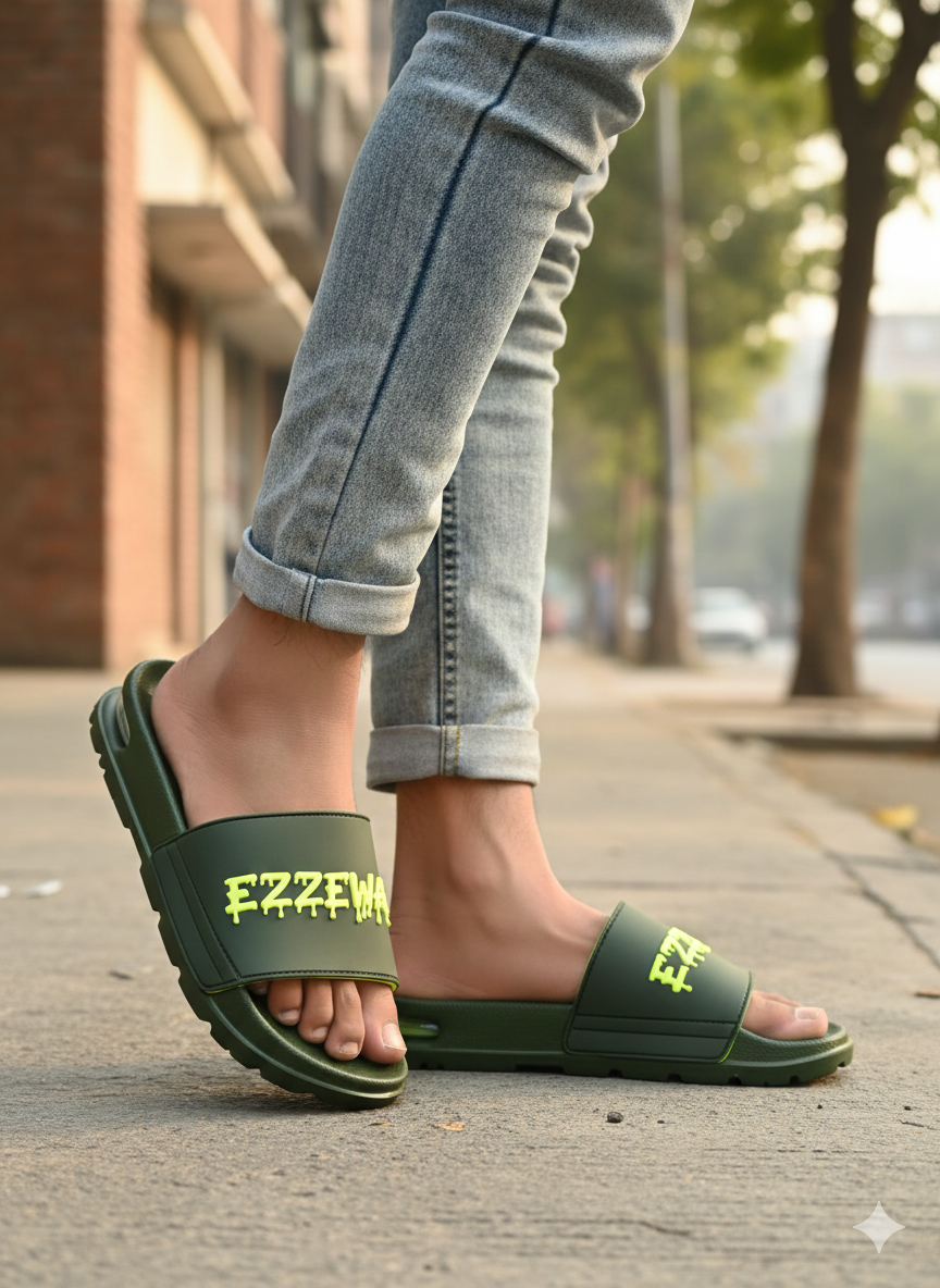 EZZEWAK Green Premium Comfort Slides