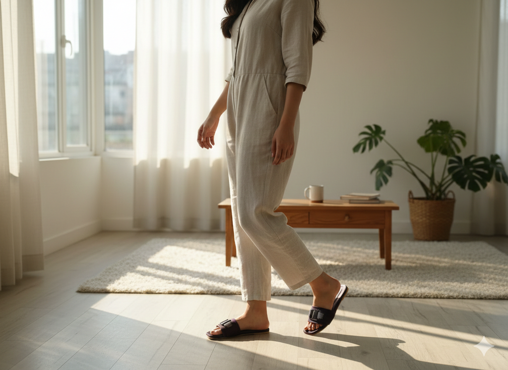 Elegant Buckle Comfort Chappal for Women