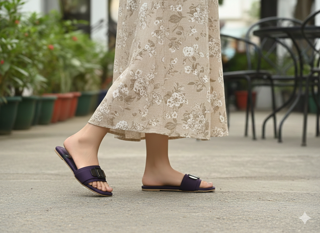 Elegant Buckle Comfort Chappal for Women