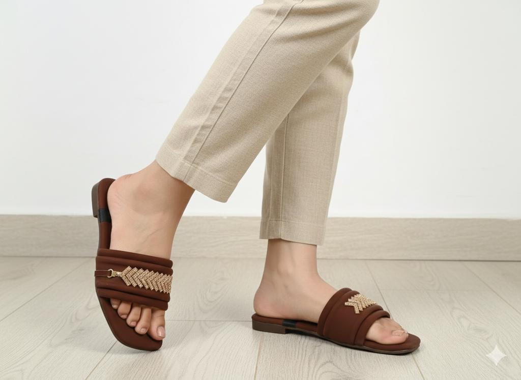 Elegant Chain Strap Comfort Chappal for Women