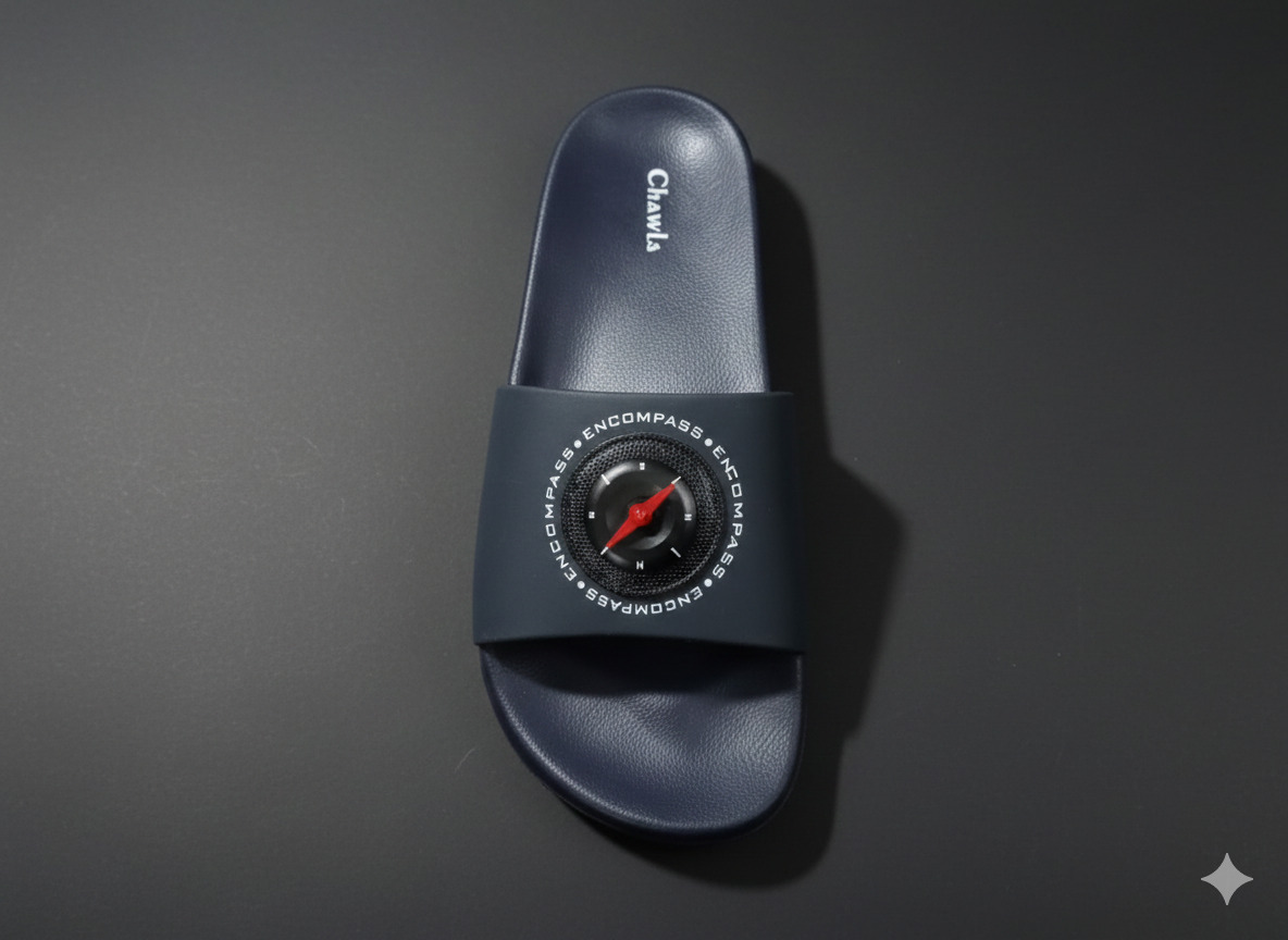 Compass Comfort Men’s Chappal – Premium Daily Wear Slides