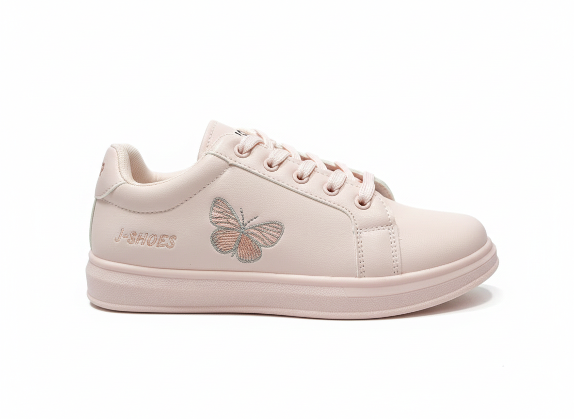 Women’s Pink Butterfly Sneakers